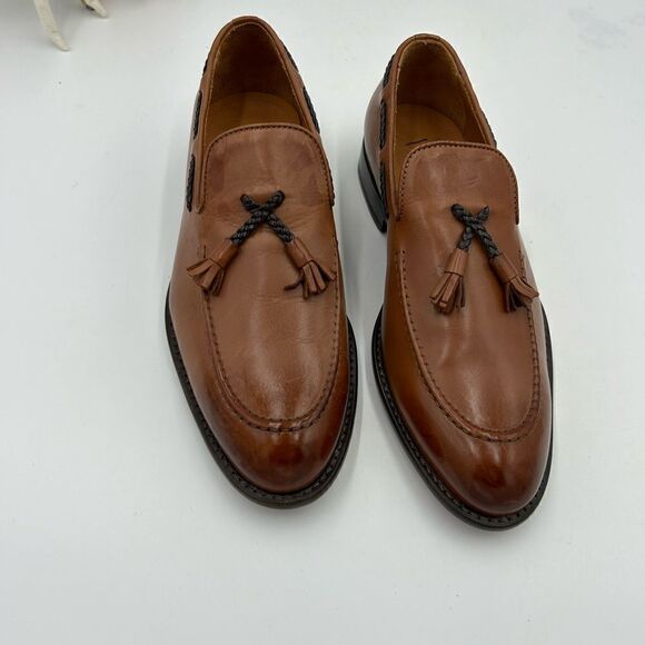 Men’s Brunomagli leather loafers size 8, made in Italy - Picture 3 of 11